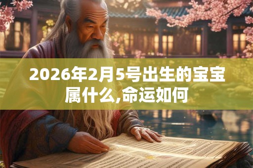 2026年2月5号出生的宝宝属什么,命运如何 2026年2月5号出生的宝宝属什么,命运如何