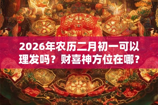 2026年农历二月初一可以理发吗？财喜神方位在哪？