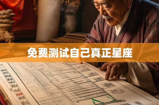 免费测试自己真正星座 免费测试自己真正星座
