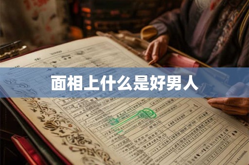 面相上什么是好男人