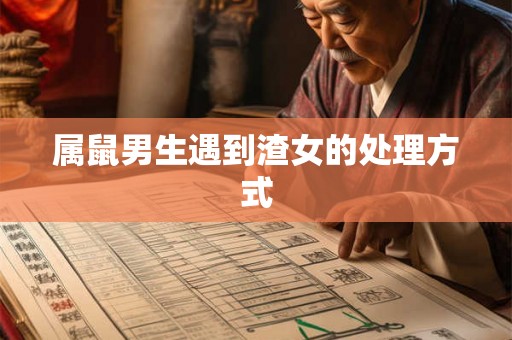 属鼠男生遇到渣女的处理方式