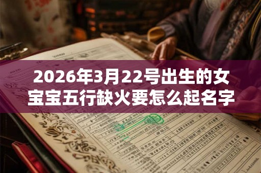 2026年3月22号出生的女宝宝五行缺火要怎么起名字