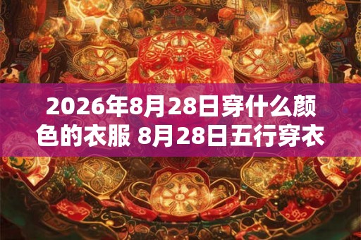 2026年8月28日穿什么颜色的衣服 8月28日五行穿衣