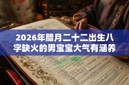 2026年腊月二十二出生八字缺火的男宝宝大气有涵养的名字