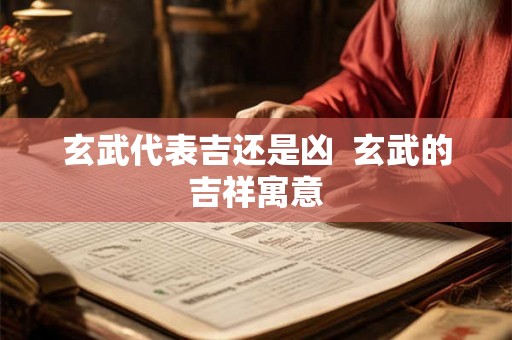 玄武代表吉还是凶 玄武的吉祥寓意 玄武代表吉还是凶 玄武的吉祥寓意
