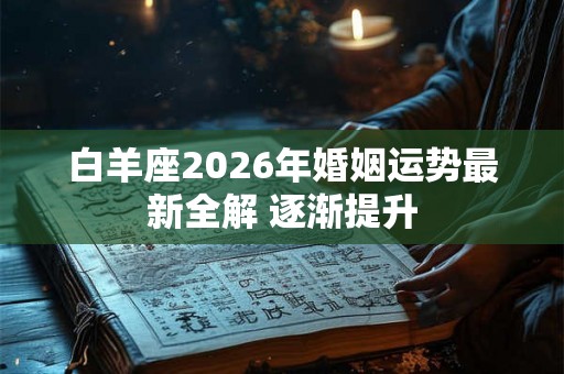 白羊座2026年婚姻运势最新全解 逐渐提升