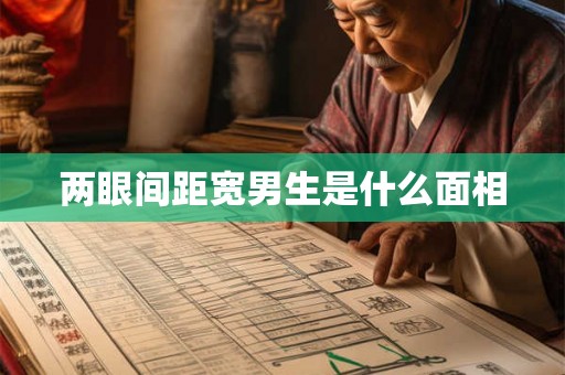 两眼间距宽男生是什么面相 两眼间距宽男生是什么面相