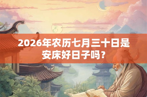 2026年农历七月三十日是安床好日子吗? 2026年农历七月三十日是安床好日子吗?