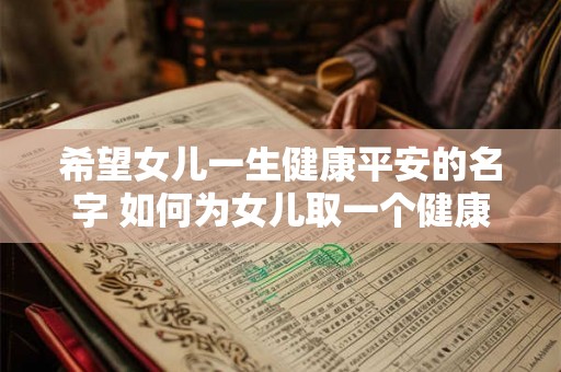 希望女儿一生健康平安的名字 如何为女儿取一个健康平安的名字