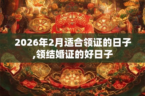 2026年2月适合领证的日子,领结婚证的好日子