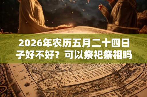 2026年农历五月二十四日子好不好？可以祭祀祭祖吗？