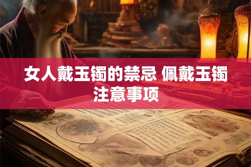 女人戴玉镯的禁忌 佩戴玉镯注意事项
