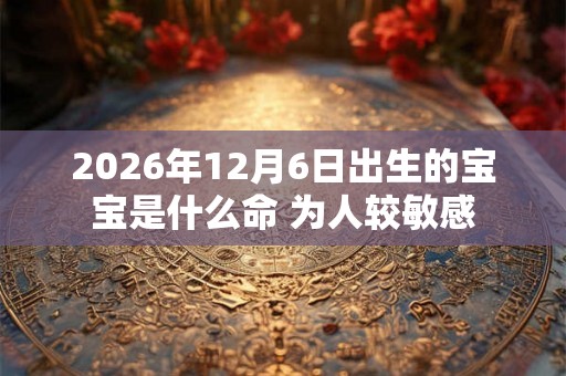 2026年12月6日出生的宝宝是什么命 为人较敏感