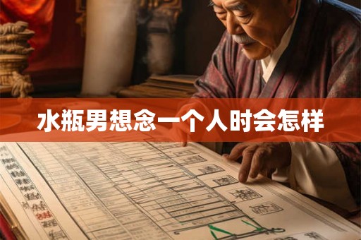 水瓶男想念一个人时会怎样