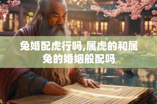兔婚配虎行吗,属虎的和属兔的婚姻般配吗