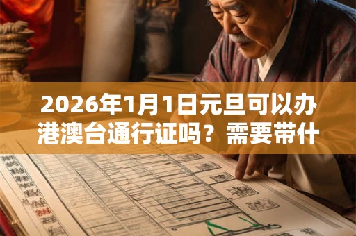 2026年1月1日元旦可以办港澳台通行证吗？需要带什么材料？