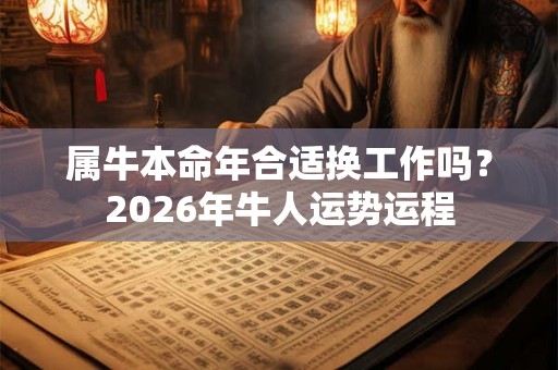属牛本命年合适换工作吗？2026年牛人运势运程
