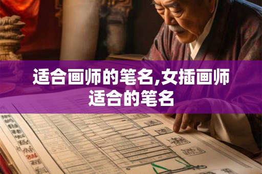 适合画师的笔名,女插画师适合的笔名