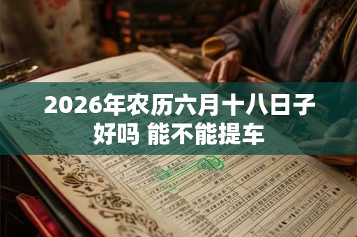 2026年农历六月十八日子好吗 能不能提车