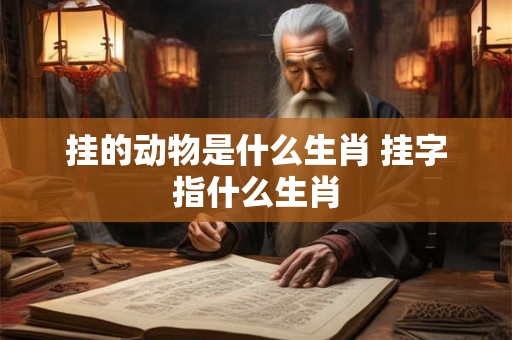 挂的动物是什么生肖 挂字指什么生肖