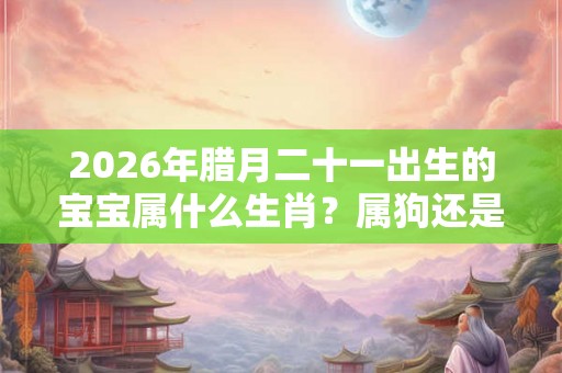 2026年腊月二十一出生的宝宝属什么生肖？属狗还是属猪？