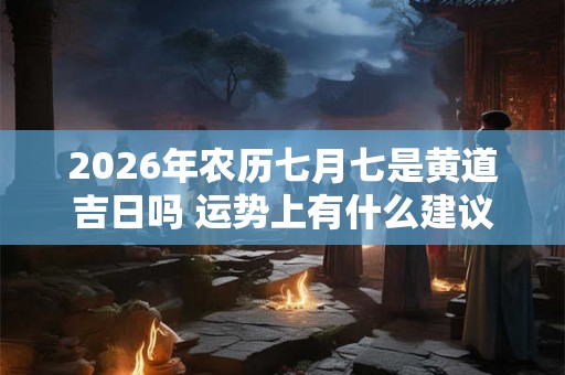 2026年农历七月七是黄道吉日吗 运势上有什么建议