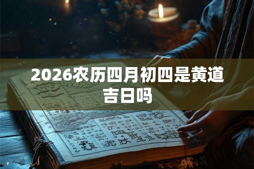 2026农历四月初四是黄道吉日吗