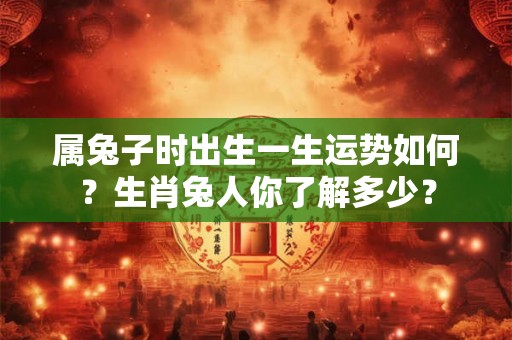 属兔子时出生一生运势如何?生肖兔人你了解多少? 属兔子时出生一生运势如何?生肖兔人你了解多少?