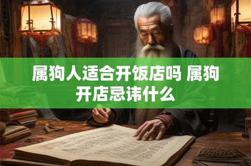 属狗人适合开饭店吗 属狗开店忌讳什么