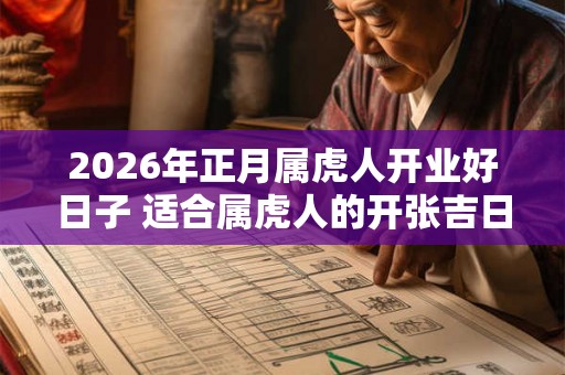 2026年正月属虎人开业好日子 适合属虎人的开张吉日