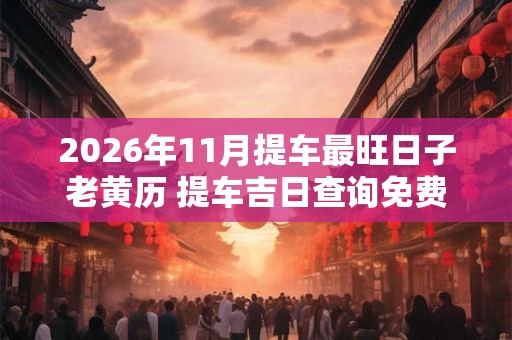 2026年11月提车最旺日子老黄历 提车吉日查询免费 2026年11月提车最旺日子老黄历 提车吉日查询免费
