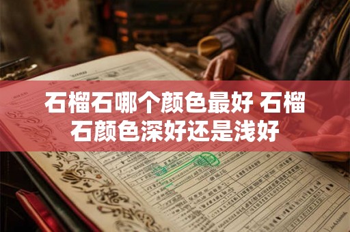 石榴石哪个颜色最好 石榴石颜色深好还是浅好 石榴石哪个颜色最好 石榴石颜色深好还是浅好