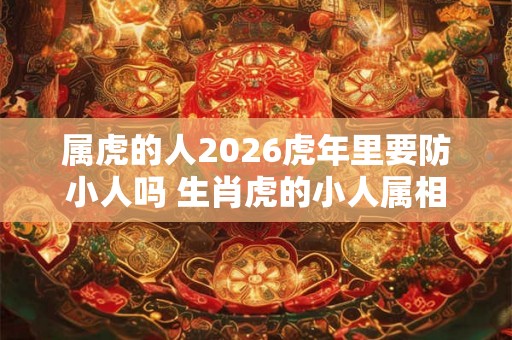 属虎的人2026虎年里要防小人吗 生肖虎的小人属相