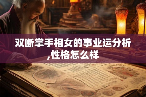 双断掌手相女的事业运分析,性格怎么样