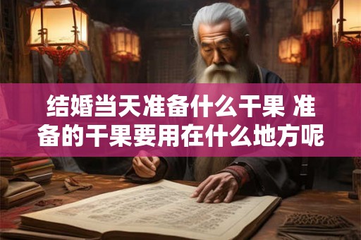 结婚当天准备什么干果 准备的干果要用在什么地方呢