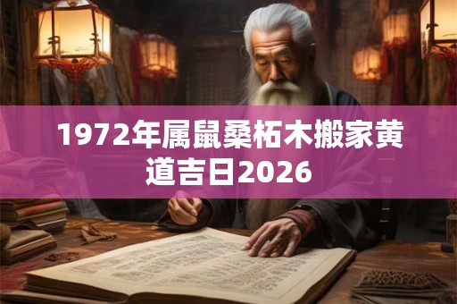 1972年属鼠桑柘木搬家黄道吉日2026 1972年属鼠桑柘木搬家黄道吉日2026