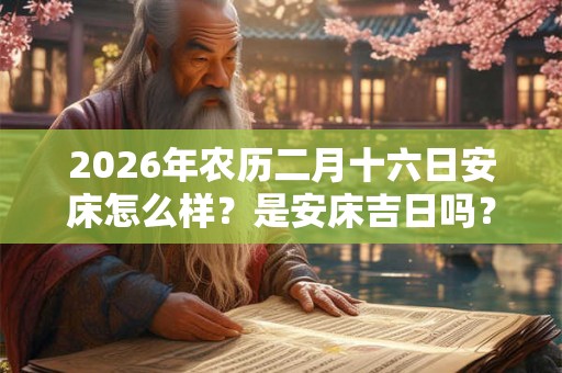 2026年农历二月十六日安床怎么样？是安床吉日吗？