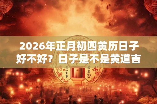 2026年正月初四黄历日子好不好？日子是不是黄道吉日？