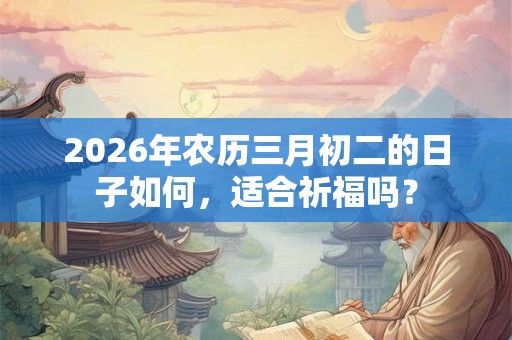 2026年农历三月初二的日子如何，适合祈福吗？