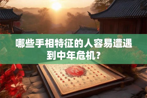 哪些手相特征的人容易遭遇到中年危机？