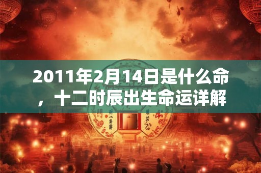 2011年2月14日是什么命，十二时辰出生命运详解