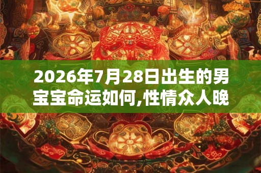 2026年7月28日出生的男宝宝命运如何,性情众人晚景平安