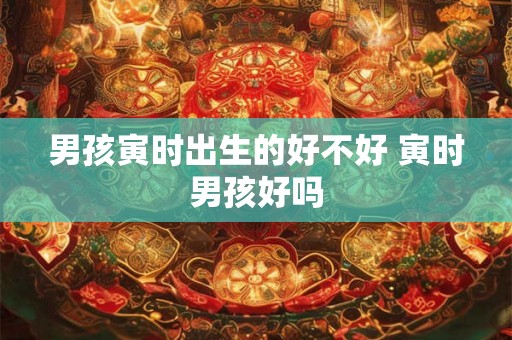 男孩寅时出生的好不好 寅时男孩好吗