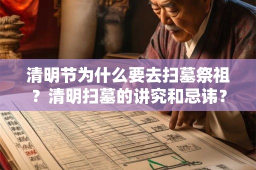 清明节为什么要去扫墓祭祖？清明扫墓的讲究和忌讳？