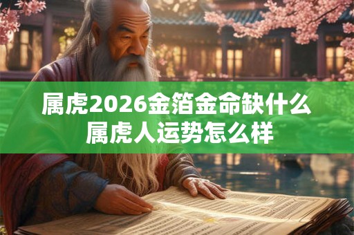 属虎2026金箔金命缺什么 属虎人运势怎么样