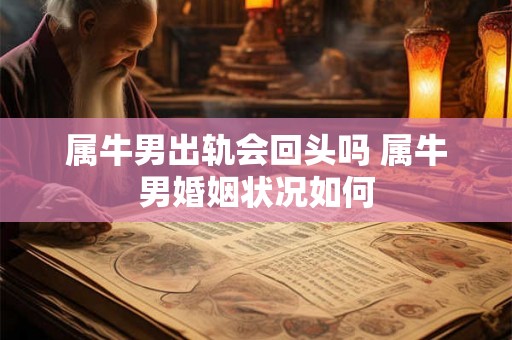 属牛男出轨会回头吗 属牛男婚姻状况如何