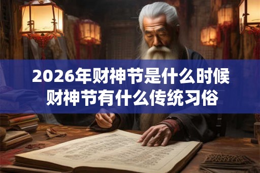 2026年财神节是什么时候 财神节有什么传统习俗