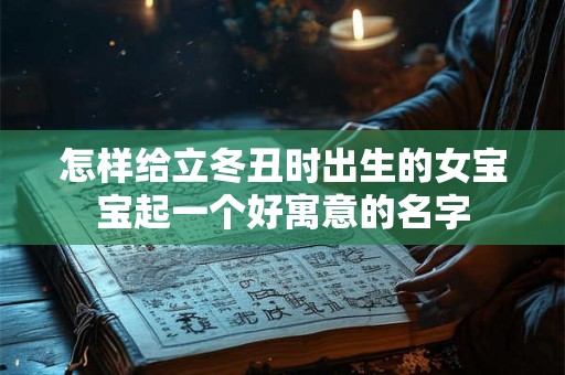 怎样给立冬丑时出生的女宝宝起一个好寓意的名字 怎样给立冬丑时出生的女宝宝起一个好寓意的名字