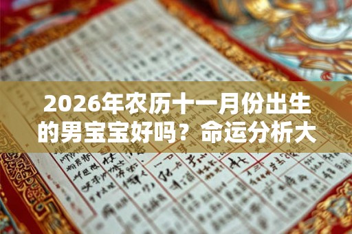 2026年农历十一月份出生的男宝宝好吗？命运分析大全