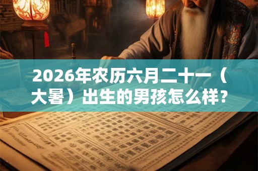 2026年农历六月二十一（大暑）出生的男孩怎么样？大暑出生的孩子聪明吗？
